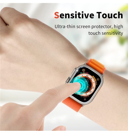 3 uds película de vidrio templado sin burbujas antiarañazos Hd transparente ultrafino Protector de pantalla de repuesto para Iwatch Ultra 49mm