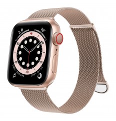 Reemplazo de cierre magnético de bucle de malla de acero inoxidable para mujeres y hombres para Iwatch Band, para Apple Watch Band Series Ultra Se 8 7 6 5 4 3 2 1 38 mm 40 mm 41 mm 42 mm 44 mm 45 mm 49 mm