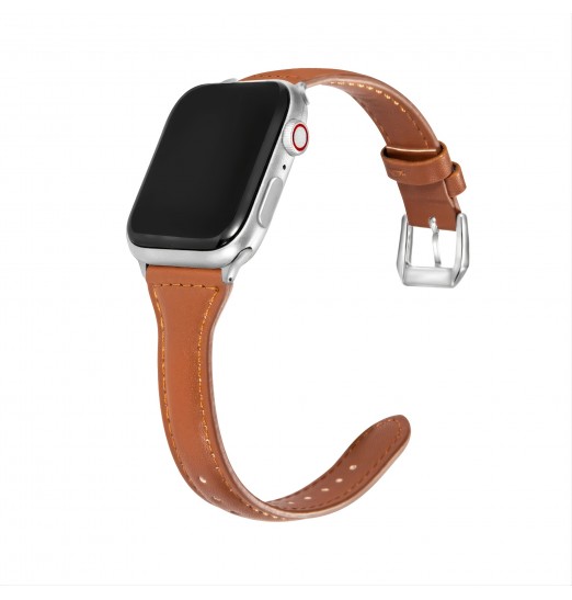 1 correa de reloj inteligente, correa de reloj de cuero para mujer para Iwatch Band 40mm 44mm 38mm 42mm Series Se 654321