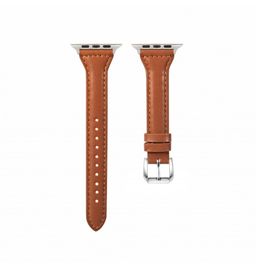 1 correa de reloj inteligente, correa de reloj de cuero para mujer para Iwatch Band 40mm 44mm 38mm 42mm Series Se 654321