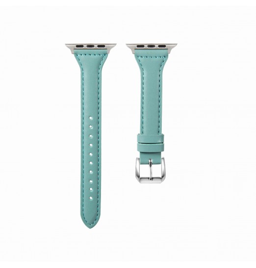 1 correa de reloj inteligente, correa de reloj de cuero para mujer para Iwatch Band 40mm 44mm 38mm 42mm Series Se 654321