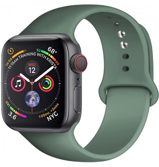 Correa de reloj de silicona para Apple Watch 8 7 6 5 4 3 2 1 Accesorios 38mm 42mm45mm 49mm 44mm 40mm