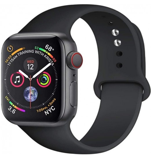 Correa de reloj de silicona para Apple Watch 8 7 6 5 4 3 2 1 Accesorios 38mm 42mm45mm 49mm 44mm 40mm