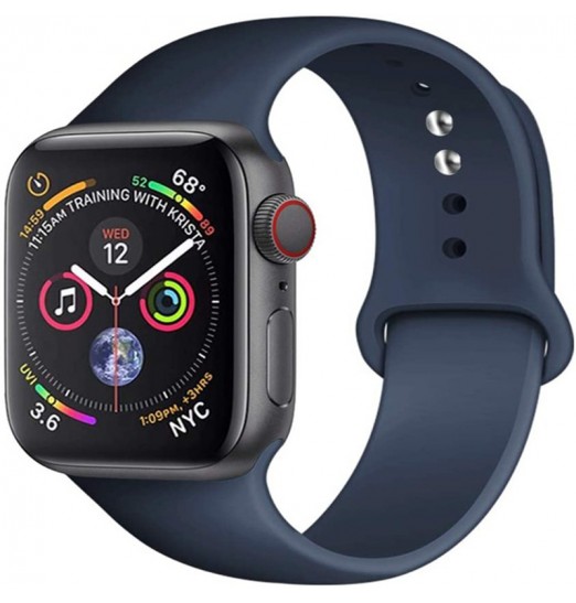 Correa de reloj de silicona para Apple Watch 8 7 6 5 4 3 2 1 Accesorios 38mm 42mm45mm 49mm 44mm 40mm