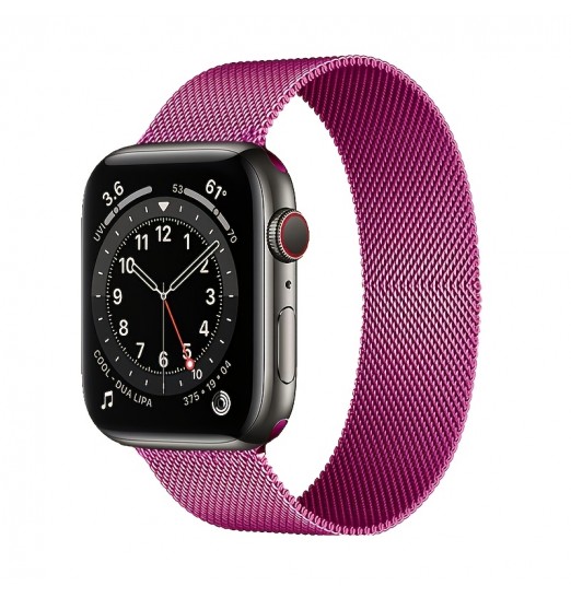 Correa Milanese Loop para Apple Watch Band 49mm 41mm 45mm 40mm 44mm 38mm 42mm Pulsera magnética de acero inoxidable Iwatch 8 7 6 5 4 3 2 1 Pulsera