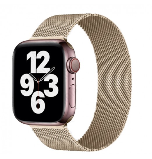 Correa Milanese Loop para Apple Watch Band 49mm 41mm 45mm 40mm 44mm 38mm 42mm Pulsera magnética de acero inoxidable Iwatch 8 7 6 5 4 3 2 1 Pulsera