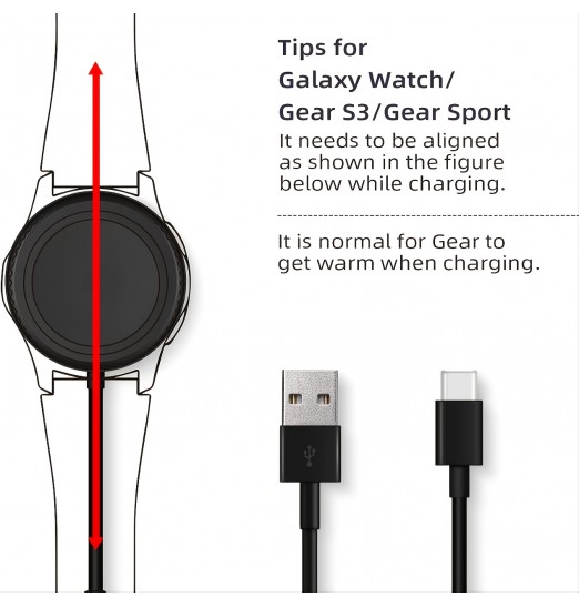 Cargador de reloj 2 en 1 actualizado para Galaxy Watch 5 Pro/5 Be/5/4 Classic/4/3/2/active 2/active, cable de carga USB C compatible con Samsung Galaxy Z Flod4/z Flip4/s22 Ultra/s21 Plus /s20/s10/note 20/10/9/8/ y Galaxy Buds-6,6 pies/2 m