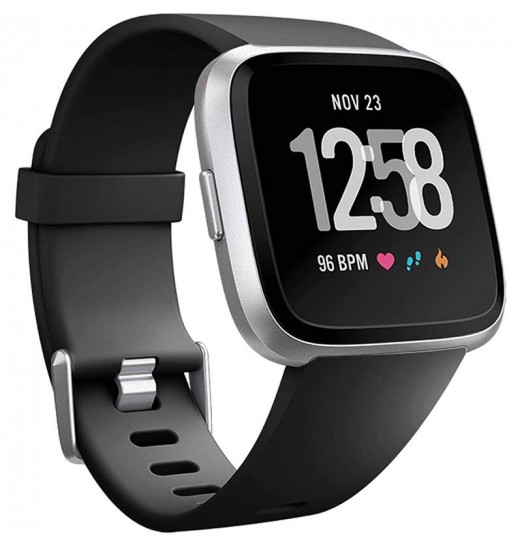 Correas de repuesto compatibles con Fitbit Versa Smartwatch, Versa 2 y Versa Lite Se Sports Watch Band para mujeres y hombres, grande, negro