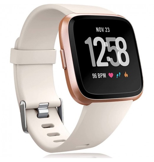 Correas de repuesto compatibles con Fitbit Versa Smartwatch, Versa 2 y Versa Lite Se Sports Watch Band para mujeres y hombres, grande, negro