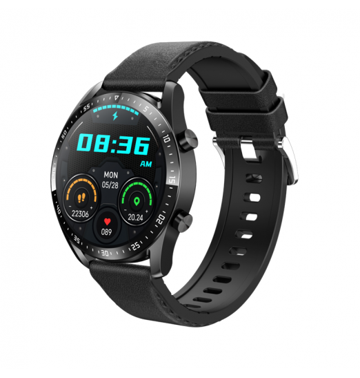 Reloj inteligente, reloj inteligente para hombres, reloj inteligente suinsist para teléfonos Android e iOS (diario/recepción de llamadas, reproductor de música), rastreador de actividad física con monitor de sueño/hora, pantalla táctil Ultra HD a prueba d