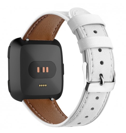 Bandas de correa de cuero de repuesto suave compatibles con Fitbit Versa 2 Strap &amp; Versa correa y amperio; Versa Lite&amperio; Fitbit Versa clásico