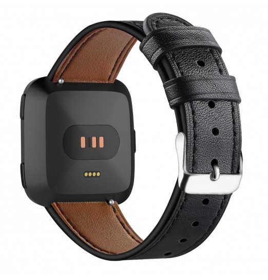 Bandas de correa de cuero de repuesto suave compatibles con Fitbit Versa 2 Strap &amp; Versa correa y amperio; Versa Lite&amperio; Fitbit Versa clásico