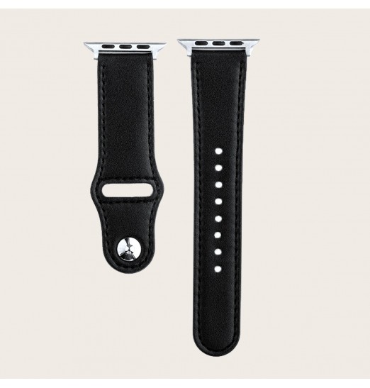 Bandas de cuero delgadas compatibles con Apple Watch 41 mm / 40 mm / 38 mm Iwatch Straps Series 7/6 / se / 5/4/3/2/1, pulsera deportiva de cuero genuino suave de repuesto