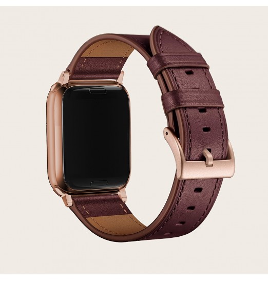 Correa de cuero Compatible con Apple Watch 38/41/40mm 42/44/45mm correa de repuesto de bandas clásicas Vintage para Iwatch3/4/5/6/7 Se