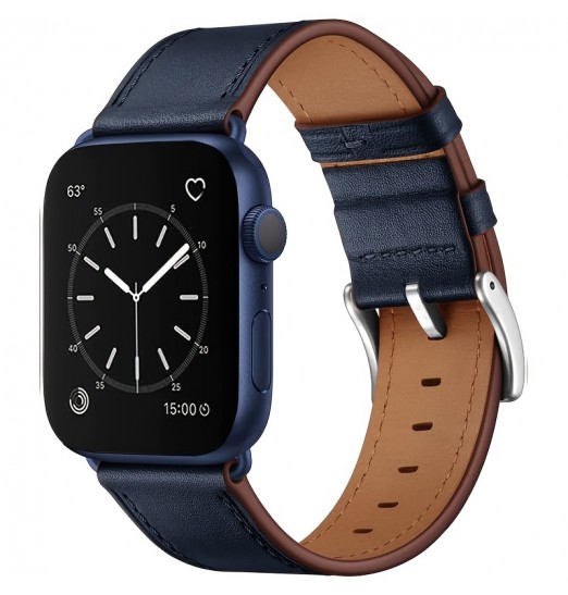 Correa de cuero Compatible con Apple Watch 38/41/40mm 42/44/45mm correa de repuesto de bandas clásicas Vintage para Iwatch3/4/5/6/7 Se