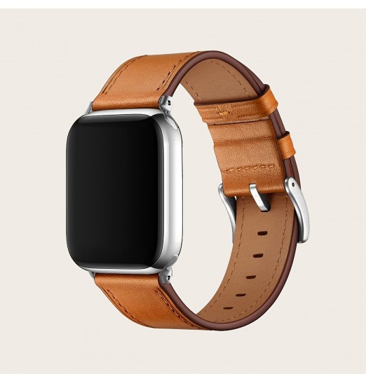 Correa de cuero Compatible con Apple Watch 38/41/40mm 42/44/45mm correa de repuesto de bandas clásicas Vintage para Iwatch3/4/5/6/7 Se