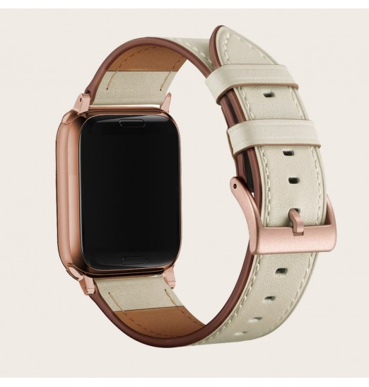 Correa de cuero Compatible con Apple Watch 38/41/40mm 42/44/45mm correa de repuesto de bandas clásicas Vintage para Iwatch3/4/5/6/7 Se