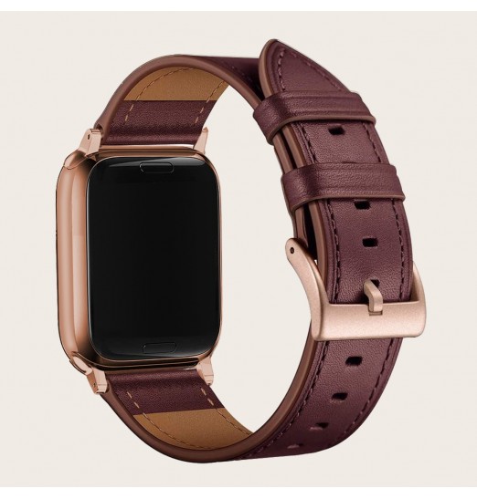 Correa de cuero Compatible con Apple Watch 38/41/40mm 42/44/45mm correa de repuesto de bandas clásicas Vintage para Iwatch3/4/5/6/7 Se