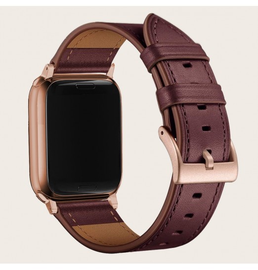 Correa de cuero Compatible con Apple Watch 38/41/40mm 42/44/45mm correa de repuesto de bandas clásicas Vintage para Iwatch3/4/5/6/7 Se