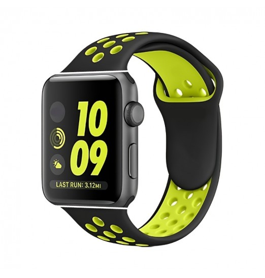 Pulsera de silicona deportiva Hombres Mujeres Banda de repuesto para, iwatch, Band Series 6 5 4 3 2 1 Se