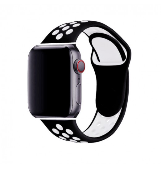 Pulsera de silicona deportiva Hombres Mujeres Banda de repuesto para, iwatch, Band Series 6 5 4 3 2 1 Se