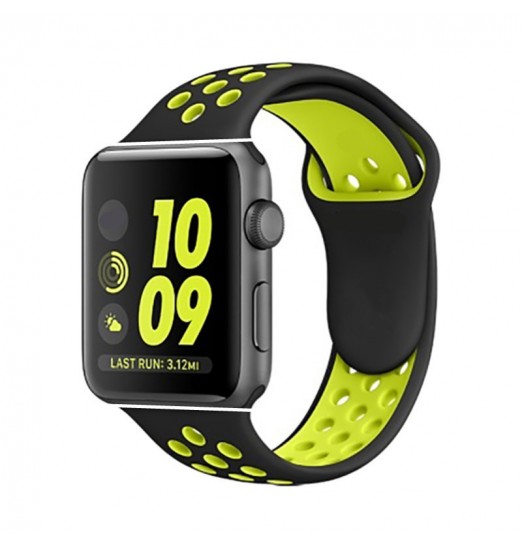 Pulsera de silicona deportiva Hombres Mujeres Banda de repuesto para, iwatch, Band Series 6 5 4 3 2 1 Se