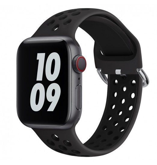 Correa de repuesto de correa deportiva de silicona para iwatch 3/4/5/6/7/8/se