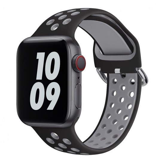 Correa de repuesto de correa deportiva de silicona para iwatch 3/4/5/6/7/8/se