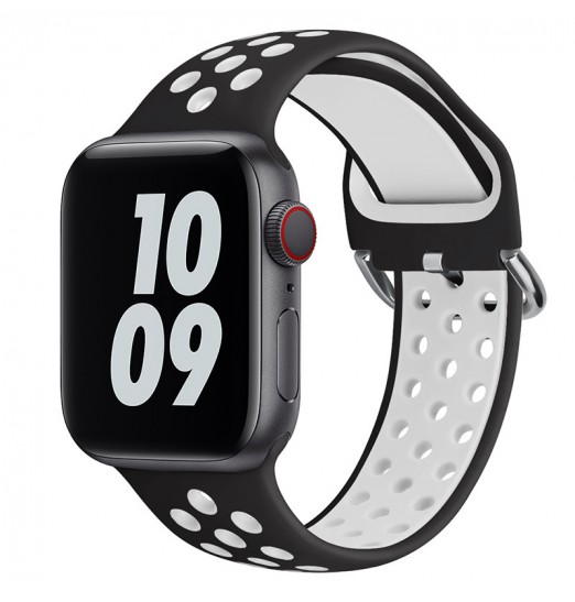 Correa de repuesto de correa deportiva de silicona para iwatch 3/4/5/6/7/8/se