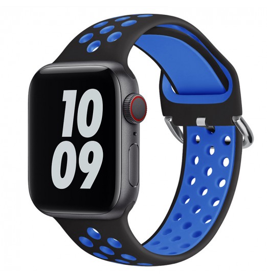 Correa de repuesto de correa deportiva de silicona para iwatch 3/4/5/6/7/8/se