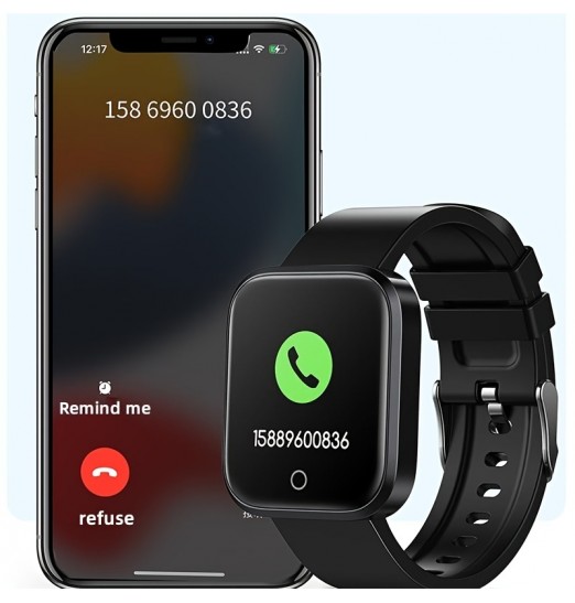 Reloj inteligente, monitor de ritmo cardíaco, reloj despertador, monitoreo del sueño, notificación de mensaje de llamada, reloj de salud deportivo para hombres, mujeres y niños