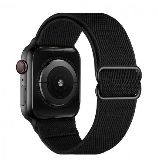 Correas de reloj compatibles con Apple Watch 38 mm 40 mm 41 mm Ajustable Estiramiento trenzado Mujeres Hombres Correa deportiva Compatible con Iwatch Series 7 6 5 4 3 2 1 Se