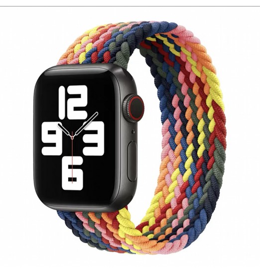 Solo Loop trenzado para iwatch Band 44 mm 40 mm 45 mm 41 mm 49 mm 42 mm 38 mm Pulsera elástica Iwatch Series 7 3 Se 6 8 Ultra Correa