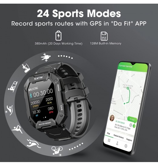 2022 nuevo reloj inteligente para hombres Ip68 5atm impermeable deportes al aire libre Fitness Tracker Monitor de salud Smartwatch para Android Ios Xiaomi Realme Huawei