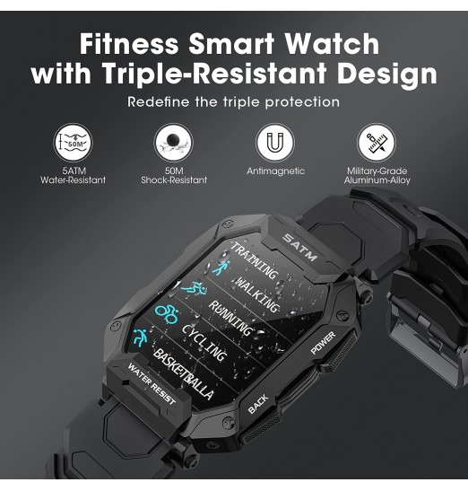 2022 nuevo reloj inteligente para hombres Ip68 5atm impermeable deportes al aire libre Fitness Tracker Monitor de salud Smartwatch para Android Ios Xiaomi Realme Huawei