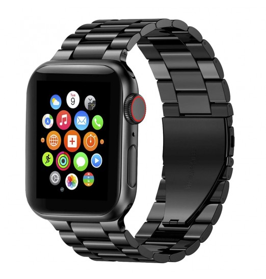 Compatible con Apple Watch Ultra Band 49mm 45mm 44mm 42mm 41mm 40mm 38mm Correa de acero inoxidable para Iwatch Ultra Series 8/7/6/5/4/3/2/1 Se Pulsera