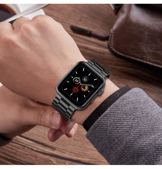 Compatible con Apple Watch Ultra Band 49mm 45mm 44mm 42mm 41mm 40mm 38mm Correa de acero inoxidable para Iwatch Ultra Series 8/7/6/5/4/3/2/1 Se Pulsera