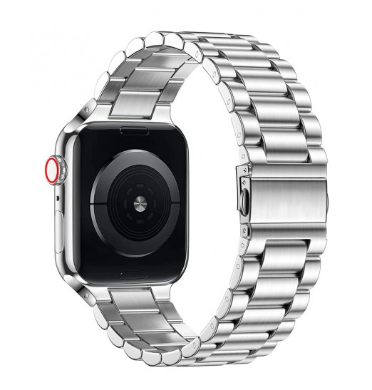 Compatible con Apple Watch Ultra Band 49mm 45mm 44mm 42mm 41mm 40mm 38mm Correa de acero inoxidable para Iwatch Ultra Series 8/7/6/5/4/3/2/1 Se Pulsera