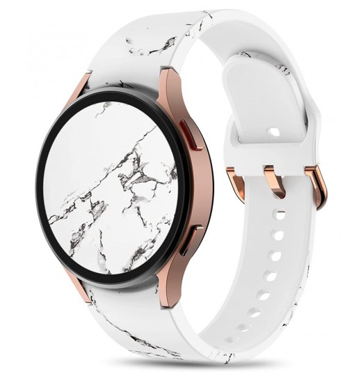 Correa de repuesto para reloj de silicona con patrón de impresión para Samsung Galaxy Watch4/5