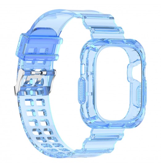 Correa de reloj de cristal transparente, pulsera para, iwatch Ultra 49mmc