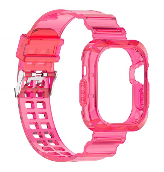 Correa de reloj de cristal transparente, pulsera para, iwatch Ultra 49mmc