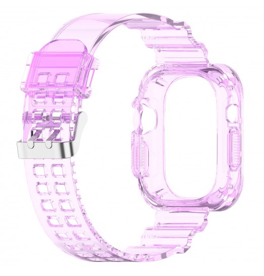 Correa de reloj de cristal transparente, pulsera para, iwatch Ultra 49mmc