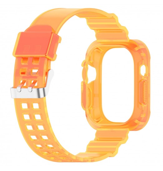 Correa de reloj de cristal transparente, pulsera para, iwatch Ultra 49mmc