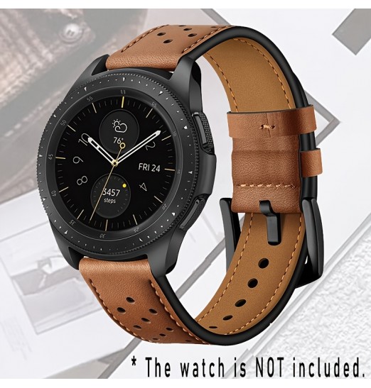 Correa de cuero para Samsung Watch Galaxy Watch 42/46mm/gear S3 Galaxy Active Active2 Watch3/4/5