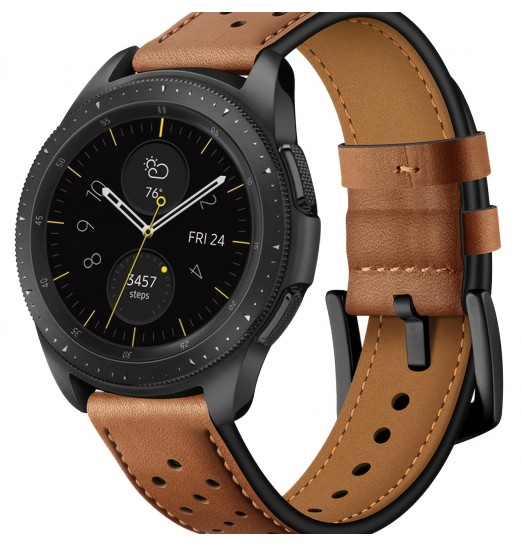 Correa de cuero para Samsung Watch Galaxy Watch 42/46mm/gear S3 Galaxy Active Active2 Watch3/4/5