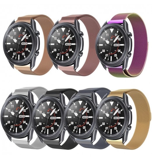 Correa de metal para Samsung Galaxy Watch 4 5 Active 2 40mm 44mm Banda con estuche Tpu Protector de pantalla Reloj 3 Pulsera de bucle magnético