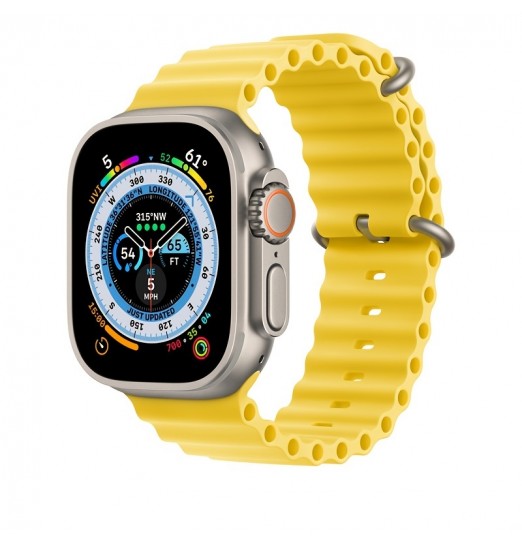 Nueva silicona Compatible con Apple Watch Ultra Ocean Band 49mm 38mm 40mm 41mm 42mm 44mm 45mm, correa deportiva suave para hombres y mujeres para Iwatch