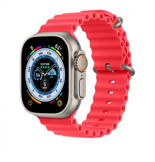 Nueva silicona Compatible con Apple Watch Ultra Ocean Band 49mm 38mm 40mm 41mm 42mm 44mm 45mm, correa deportiva suave para hombres y mujeres para Iwatch