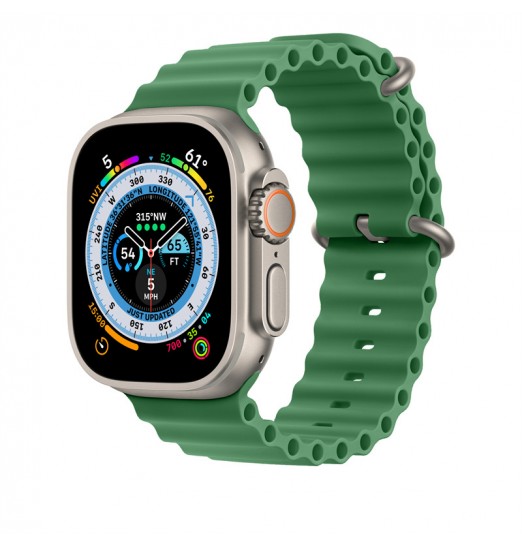 Nueva silicona Compatible con Apple Watch Ultra Ocean Band 49mm 38mm 40mm 41mm 42mm 44mm 45mm, correa deportiva suave para hombres y mujeres para Iwatch