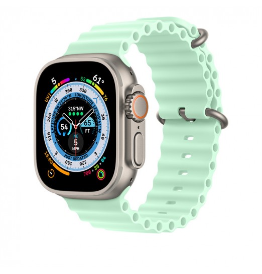 Nueva silicona Compatible con Apple Watch Ultra Ocean Band 49mm 38mm 40mm 41mm 42mm 44mm 45mm, correa deportiva suave para hombres y mujeres para Iwatch